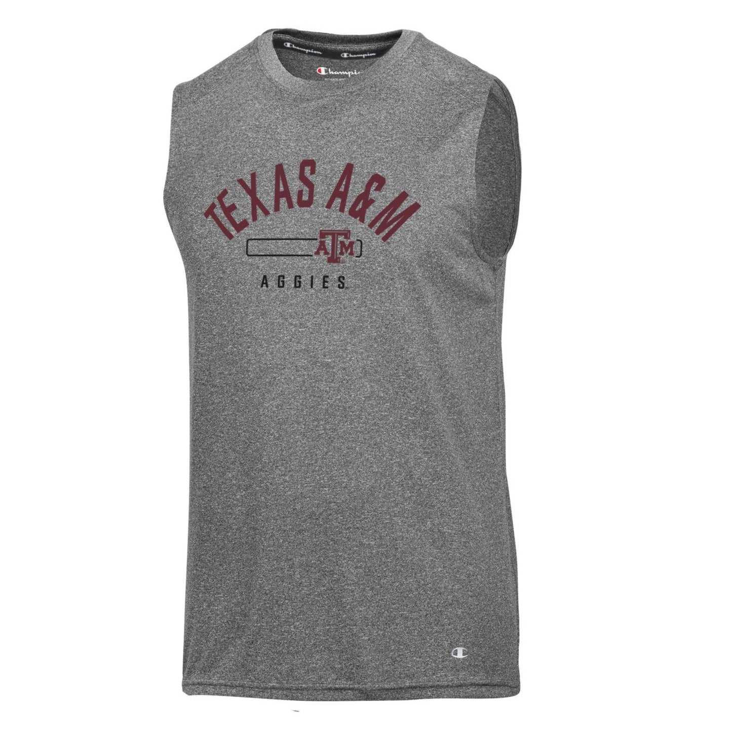 Men's Sleeveless Poly Heathered Tee