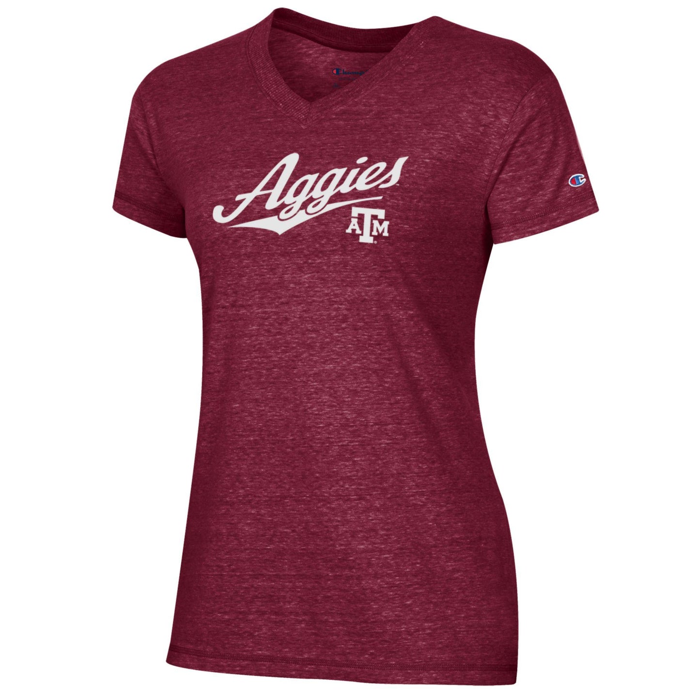 Ladies Maroon V-Neck