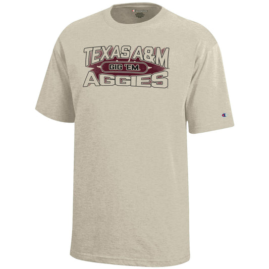 YOUTH Texas Aggies Oatmeal Tee