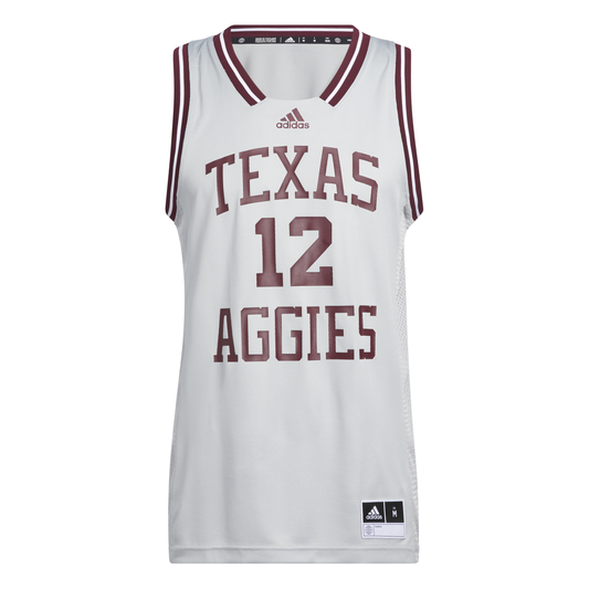 Texas A&M Replica Basketball Jersey - Stone Grey  ***