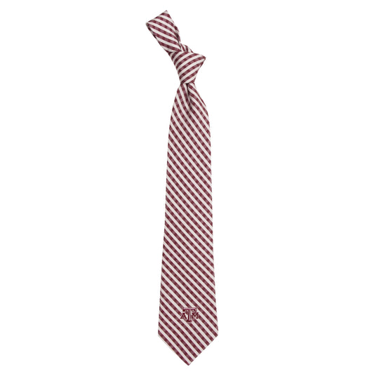 Texas A&M Tie - Gingham