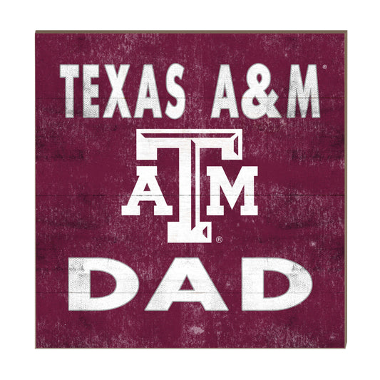 10"x10" Team Dad Vintage Sign