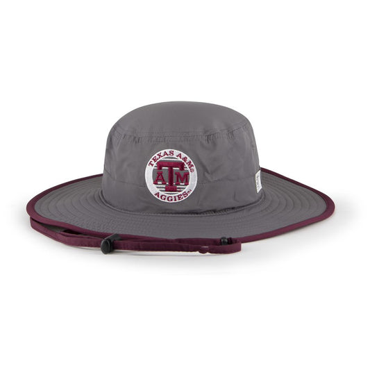 The Game Safari Hat - Dark Grey w/ Maroon Trim