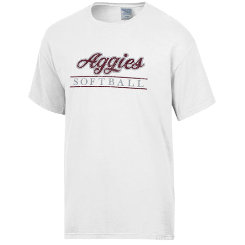 Aggie Baseball Tee - Oxford Grey