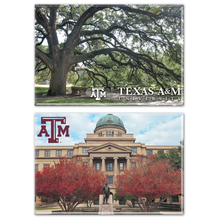 Texas A&M Scenery Magnets - 2 Pack