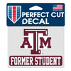 Texas A&M Former Student Perfect Cut Decal - 4