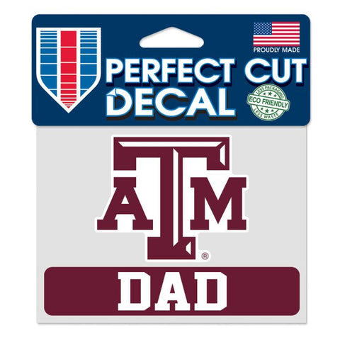 Texas A&M Mom Perfect Cut Decal - 4"x5"