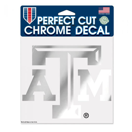 Texas A&M Chrome Perfect Cut Decal - 6X6