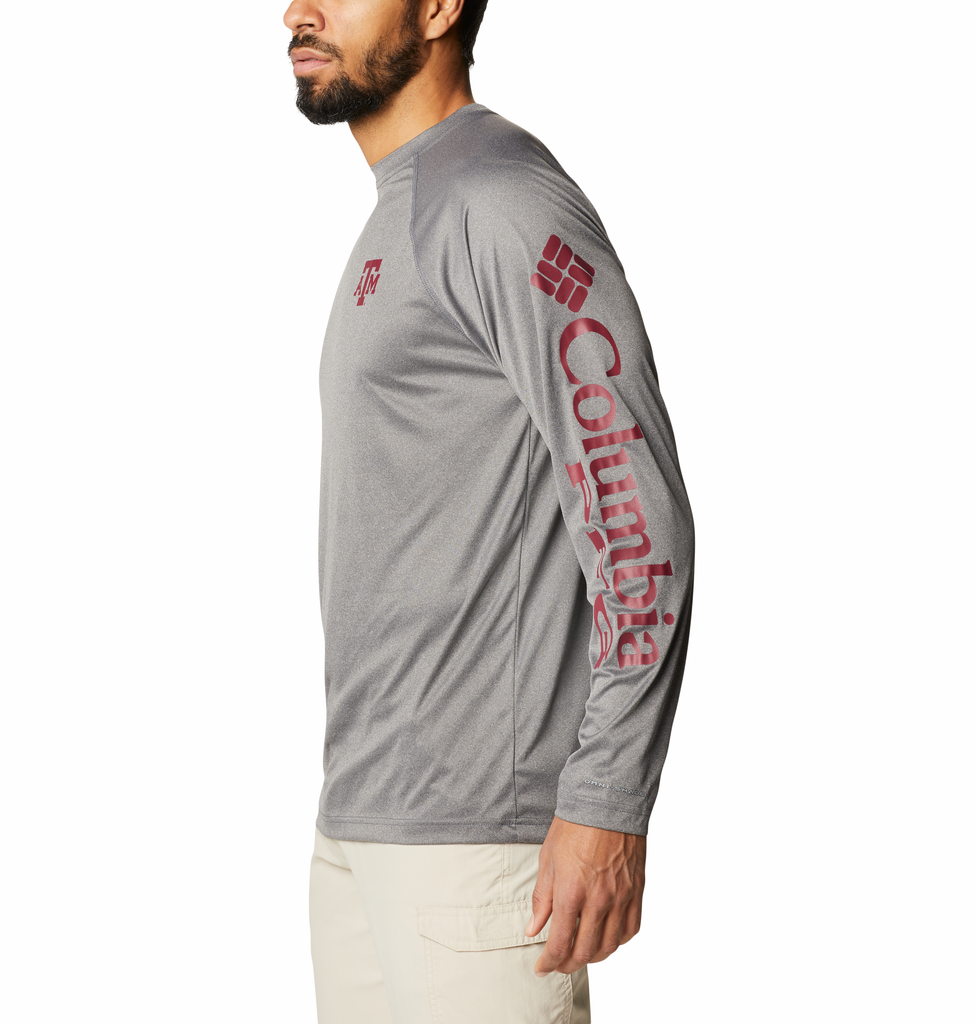 Columbia Men's Texas A&M Aggies Maroon Heathered Terminal Tackle Long  Sleeve T-Shirt