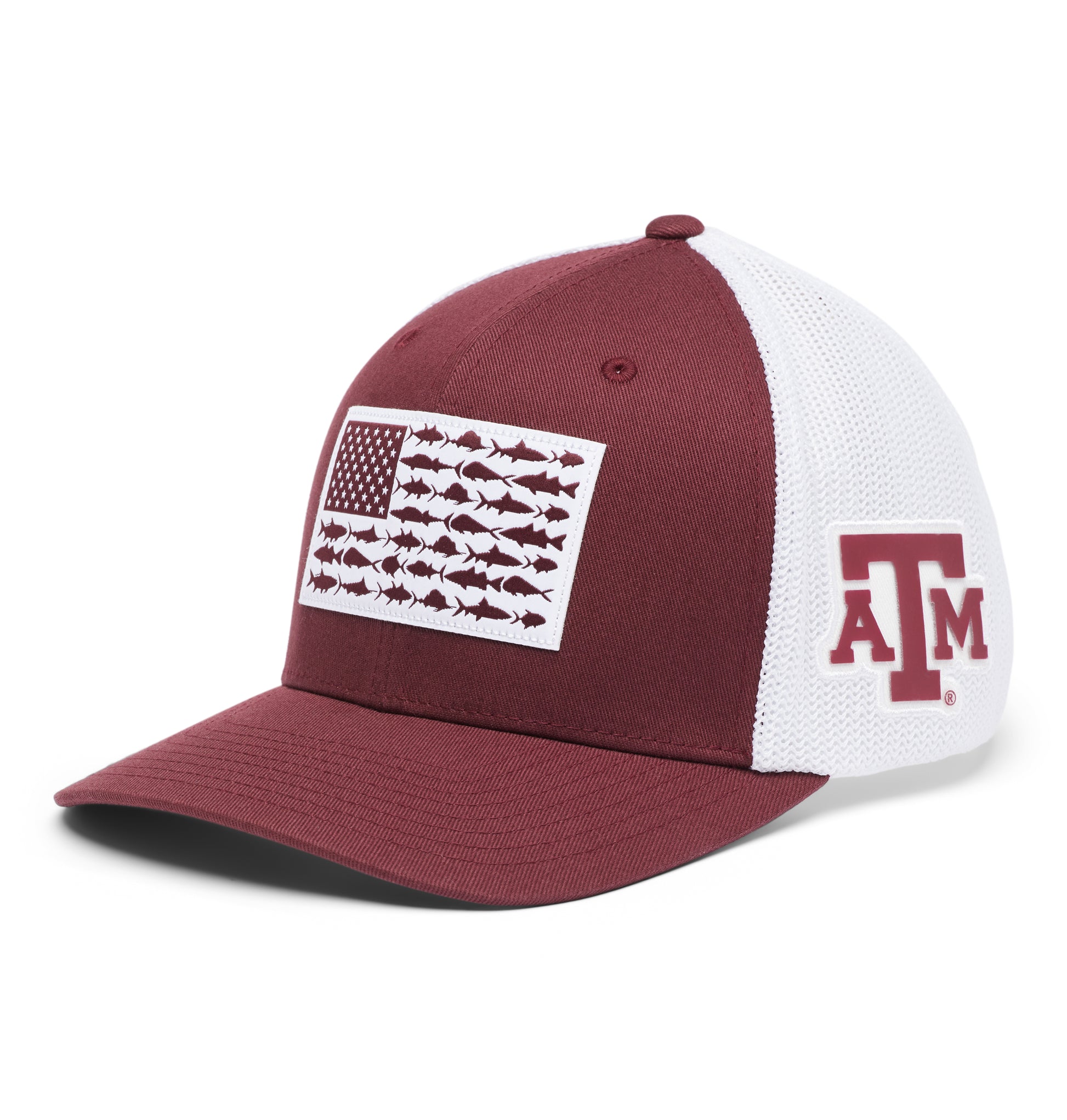 CLG PFG Mesh Fish Flag Ball Cap - Maroon - TXAG Store