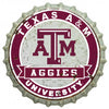 Texas A&M Distressed Bottle Cap Sign (Silver) - TXAG Store