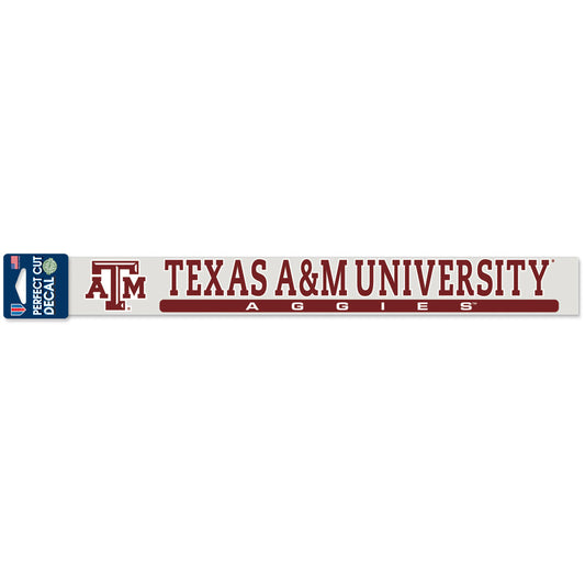 Texas A&M University Perfect Cut Decal - 2x17