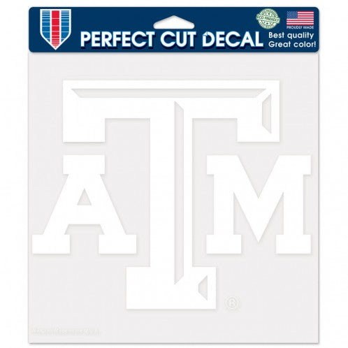 Block ATM Perfect Cut Decal - White -  8"x8"