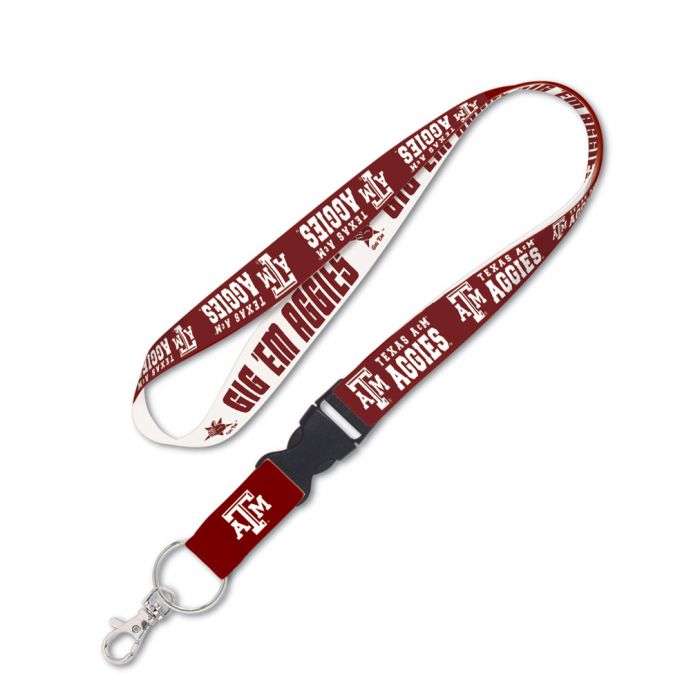 Texas A&M Lanyard w/ Detachable Buckle - 1in.