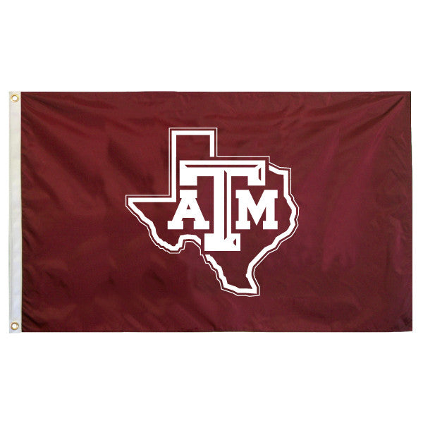 3x5 Durawave Lone Star Flag (Maroon) - TXAG Store 