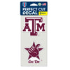 Texas A&M Perfect Cut Decal - Set of 2 - 4