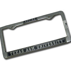 Aggies Steel License Plate Frame - TXAG Store 