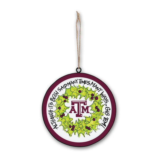 Texas A&M Metal Ornament