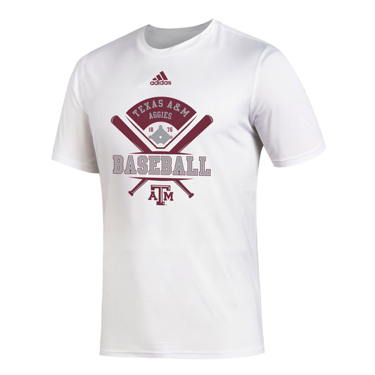 Aggie Baseball Tee - Creator White