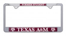 Texas A&M Former Student License Plate Frame - TXAG Store