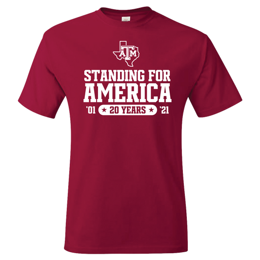 YOUTH Standing for America Shirt - RED ***