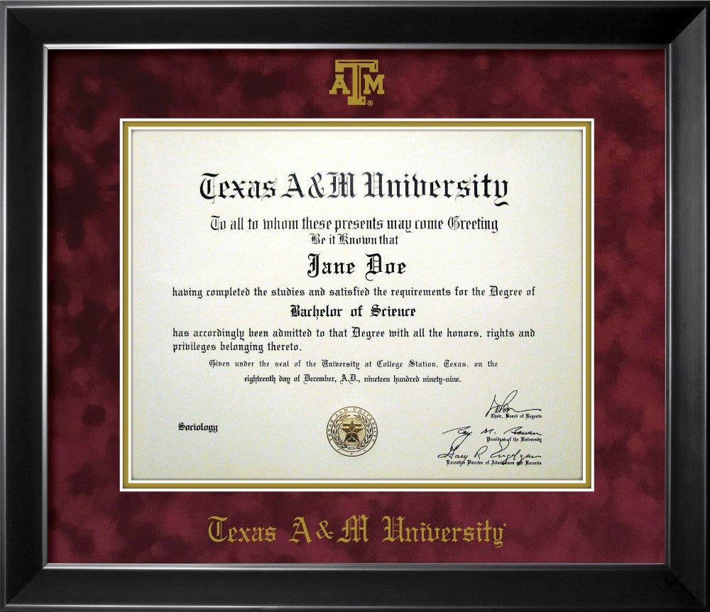 Texas A&M Diploma Frame - TXAG Store