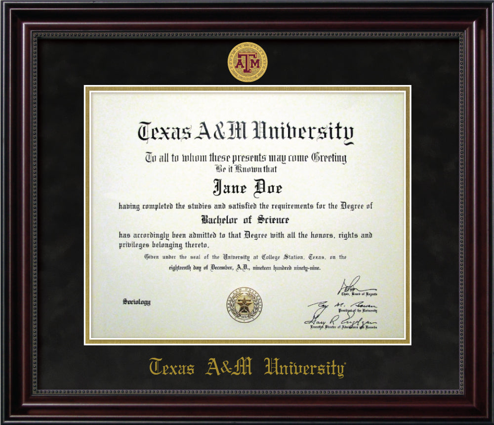 Texas A&M Diploma Frame - TXAG Store