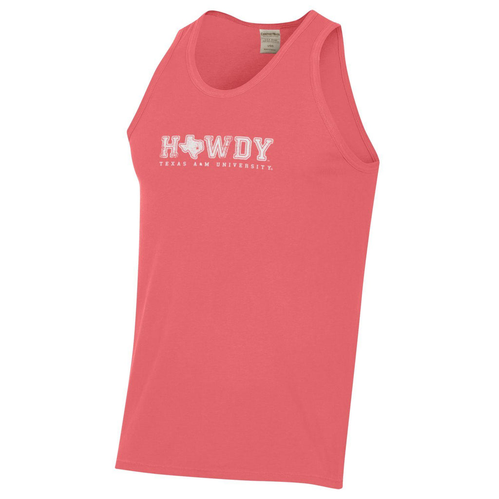 Howdy Comfort Wash Tank - Coral