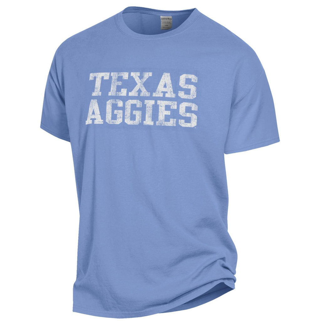 Texas Aggies Comfort Wash Tee - Porch Blue