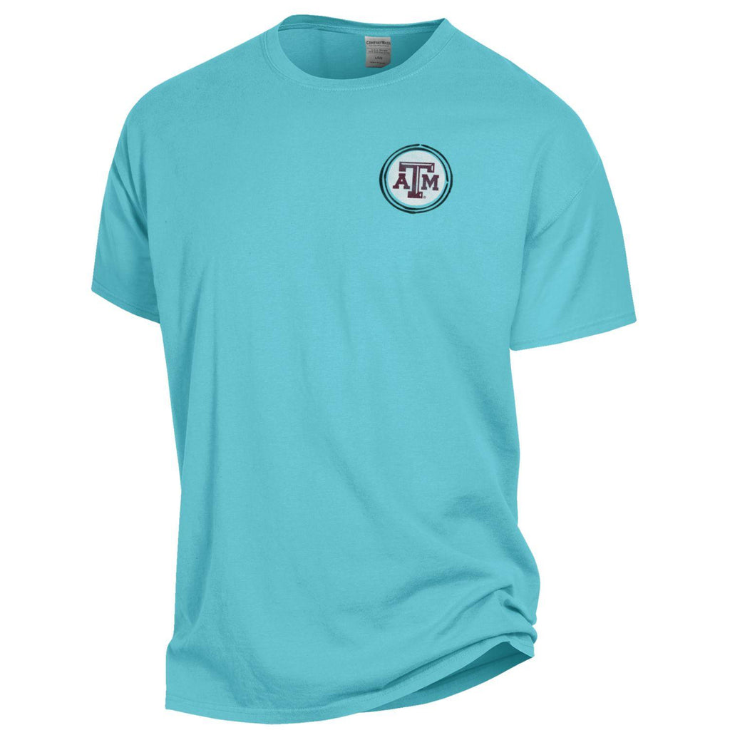 Texas A&M Comfort Wash Jeep Tee - Freshwater