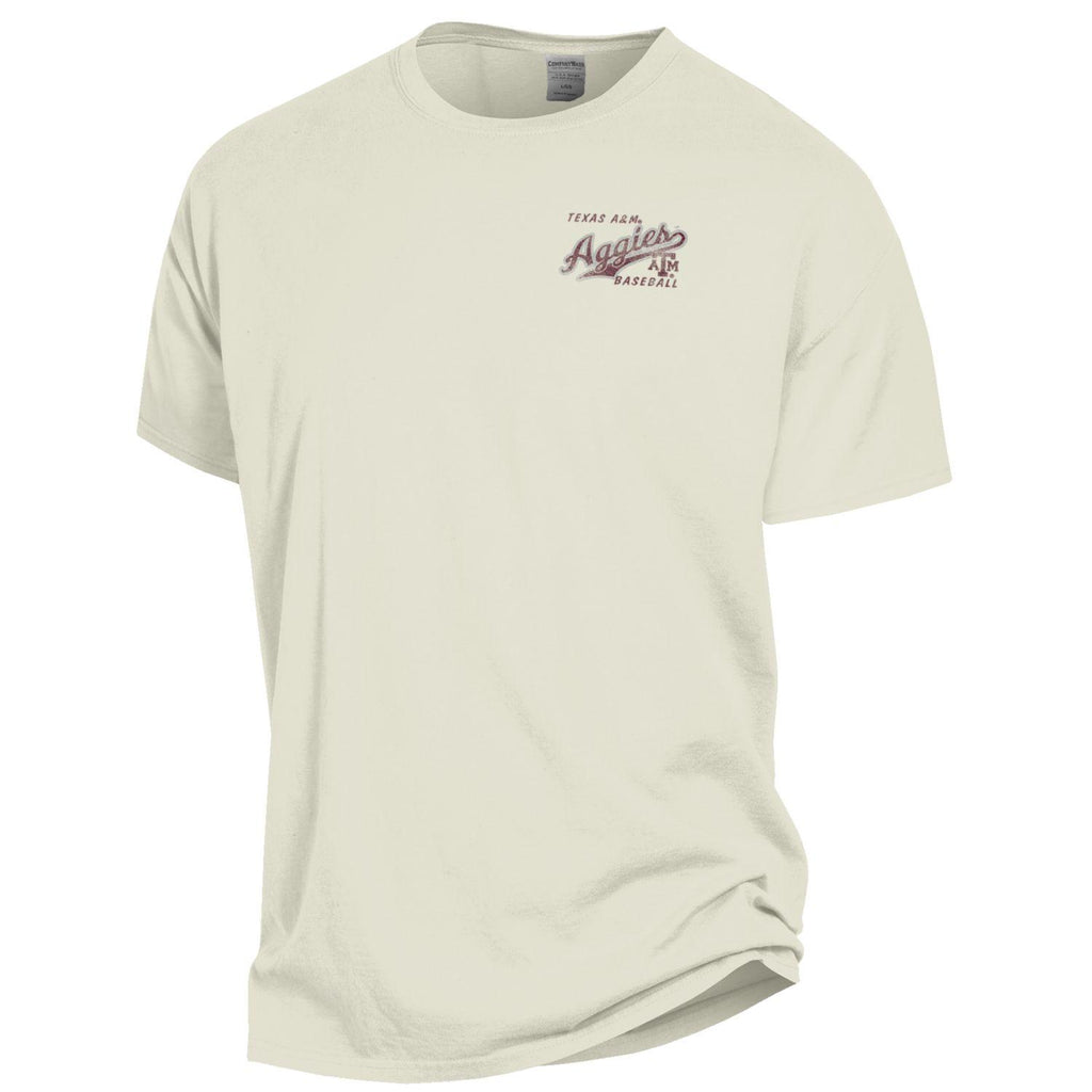 Aggie Baseball Tee - Comfort Wash - Parchment