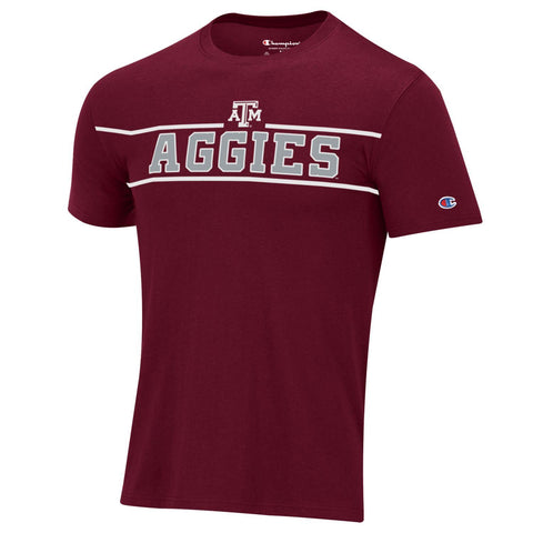 Men's Fanatics Branded Heathered Maroon Texas A&M Aggies Throwback Logo  Tri-Blend T-Shirt
