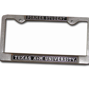 Aggies Steel License Plate Frame