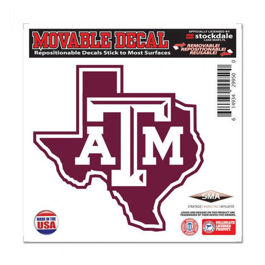 Texas A&M Multi Surface Decal - 6"x6"