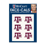Texas A&M Face Decals - Block ATM